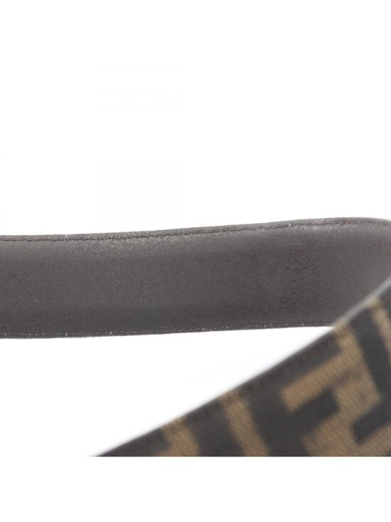 Fendi Belt Zucca Gold Canvas Leather main image 6